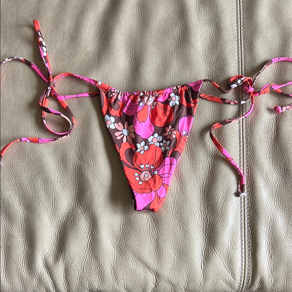 frankie’s bikinis floral swim bikini bottoms